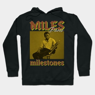 Miles Davis Vintage 1991 // Milestones ORiginal Fan Design Artwork Hoodie